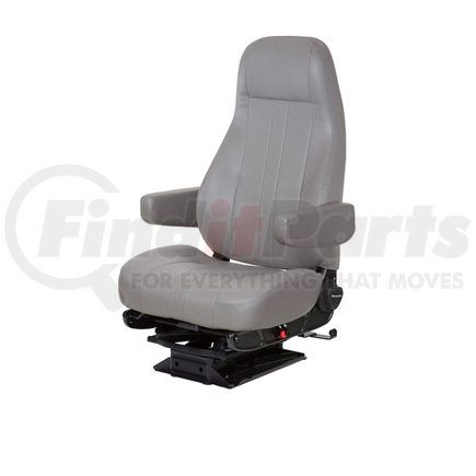 National Seating 71124.301 TRUCK SEAT, LOPRO 97 AIR SUSPENSION, DUAL ARMRESTS, OPAL GRAY VINYL