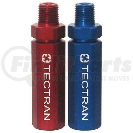 Tectran 1011TG Air Brake Gladhand Handle Grip - Hex Grip, Red and Blue, Aluminum