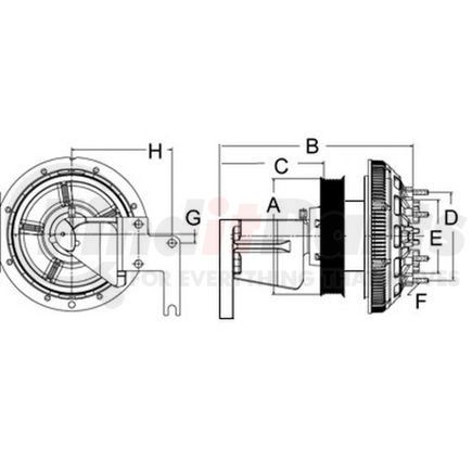 Horton 79A8601-2 Engine Cooling Fan Clutch