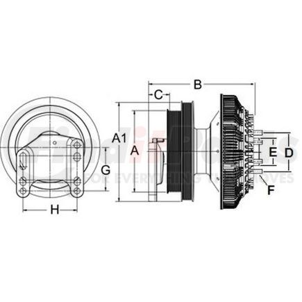 Horton 79A9440-2 DM Advantage Two-Speed Reman Fan Clutch