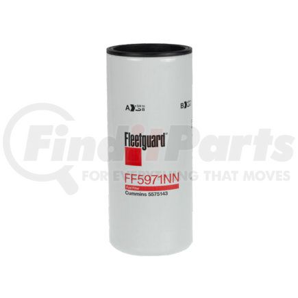 Fleetguard FF5971NN Fuel Filter - Spin-On, Nanonet, 11.5" Height, 4.736" Largest OD