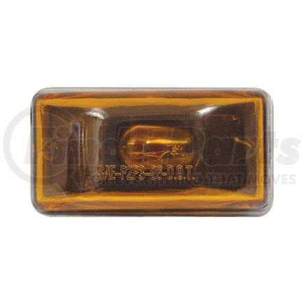 Optronics MC95AB Yellow stud mount marker/clearance light with stainless steel base