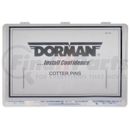Dorman 030-136 Cotter Pin Tech Tray - 12 SKUs - 390 Pcs.