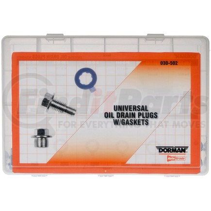 Dorman 030-502 Universal Oil Drain Plug And Gasket Tech Tray