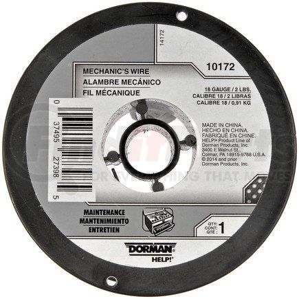 Dorman 10172 Mechanics Wire 18 Gauge 2 Pound Spool