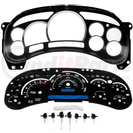 Dorman 10-0104B Instrument Cluster Upgrade Kit - Escalade Style With Transmission Temperature