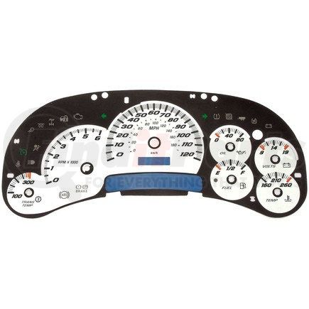 Dorman 10-0105B Instrument Cluster Upgrade Kit - White With Transmission Temperature