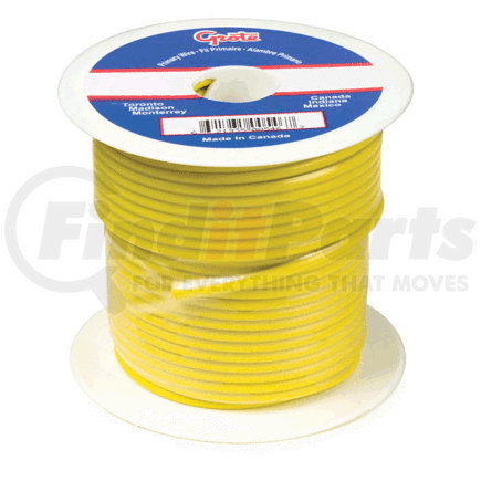 Grote 87-6011 Primary Wire, 12 Gauge, Yellow, 100 Ft Spool