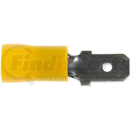 Dorman 638-262 12-10 Gauge Male Slide Disconnect Terminal, .250 In., Yellow