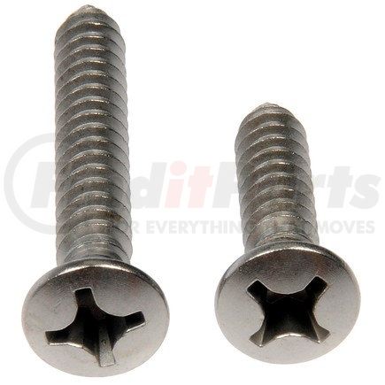 Dorman 784-165D Self Tapping Screws - Stainless Steel - Oval Head - No.12 X 1 In., 1-1/2 In.
