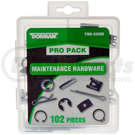 DORMAN 799-550D - pro pack maintenance hardware - 102 pieces | pro pack maintenance hardware - 102 pieces