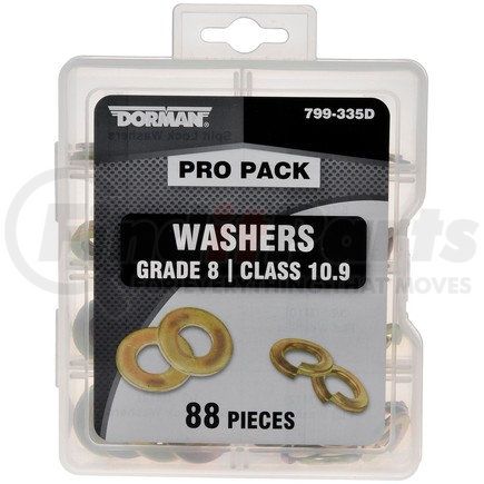 Dorman 799-335D Pro Pack Washers Grade 8/Class 10.9 - 88 Pieces