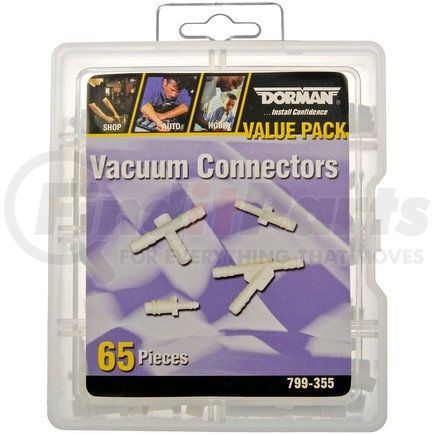 Dorman 799-355 Vacuum Connectors Value Pack- 8 Sku's- 65 Pieces