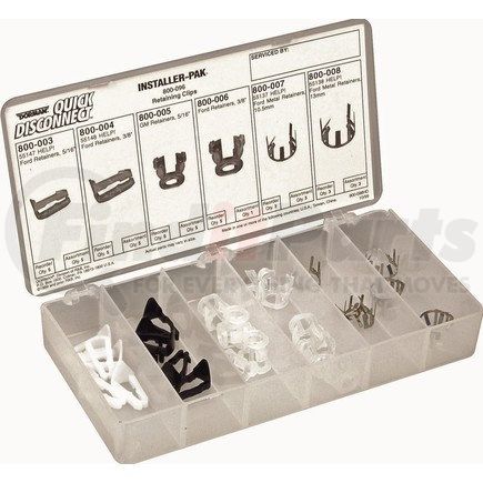 Dorman 800-096 Quick Connector Tech Tray - Retaining Clips - 26 Pieces