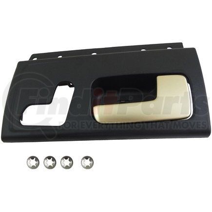 Dorman 80461 Interior Door Handle Front Right Kit  Chrome Lever Black Housing