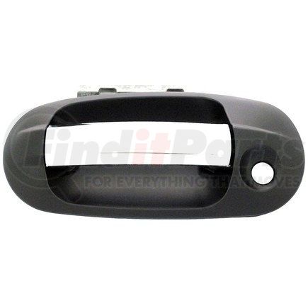 Dorman 82186 Exterior Door Handle Front Left Chrome Lever, Black Housing
