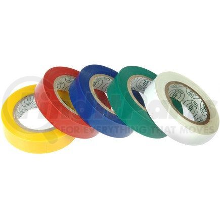 DORMAN 85295 - "conduct-tite" 1/2 in. x 20 ft. multi-color eletrical tape assortment | 1/2 in. x 20 ft. multi-color eletrical tape assortment