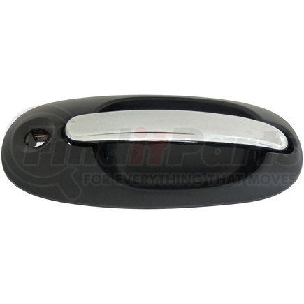 Dorman 93604 Exterior Door Handle Side Sliding Right With Keyhole Chrome Lever Black Housing