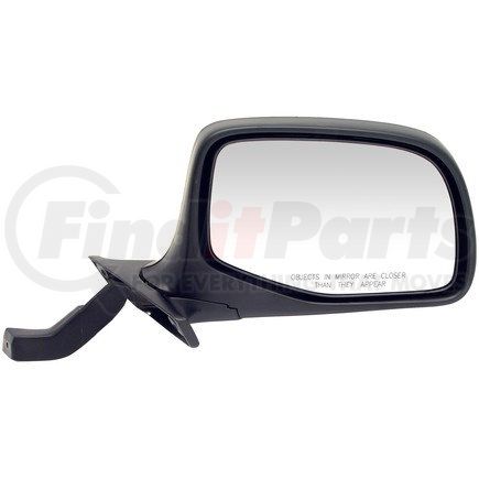 Dorman 955-228 Side View Mirror - Right, Manual, Paddle Design, Black and Chrome