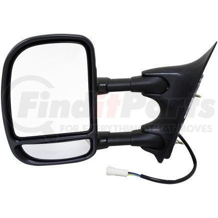 Dorman 955-363 Side View Mirror - Left, Power, Telescopic, Black, Round Plug