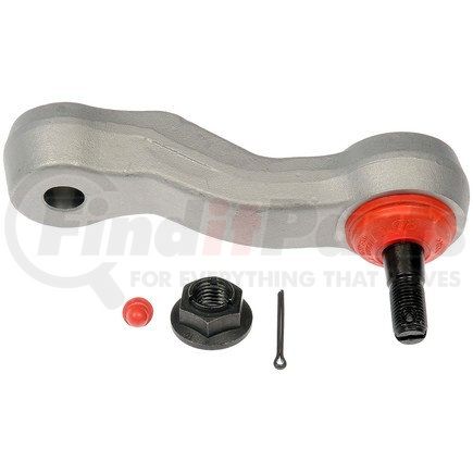 Dorman IA6534RD Steering Idler Arm - Steel, Gray, Coated, 14mm Stud, w/Castle Nut, Grease Fitting Included