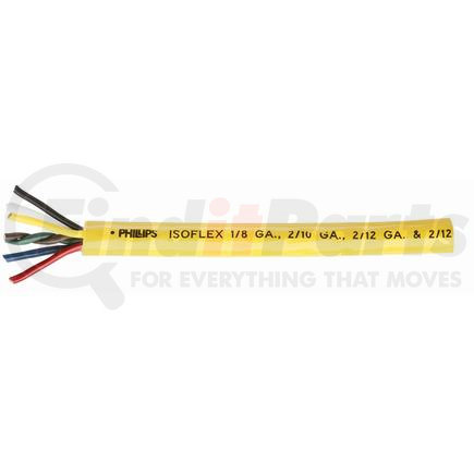 Phillips Industries 3-342 Bulk Wire - 7 Conductor, 4/12, 2/10, 1/8 Ga., Yellow, 100 Feet, Spool