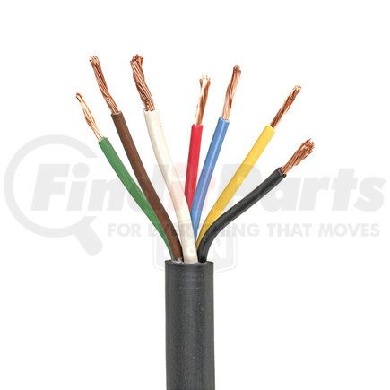 J&N 600-10008-100 Trailer Cable 7 Conductors, 10/1, 12/6 Gauge Wire