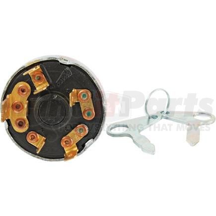 J&N 240-22141 Ignition Switch - 3/4" Threaded Stem, 3 Position, 12 Volts