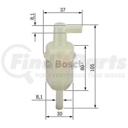 Bosch 0 450 904 077 Fuel Filter for MERCEDES BENZ