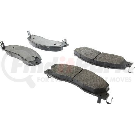 Centric 104.13990 Posi Quiet Semi-Metallic Brake Pads with Hardware