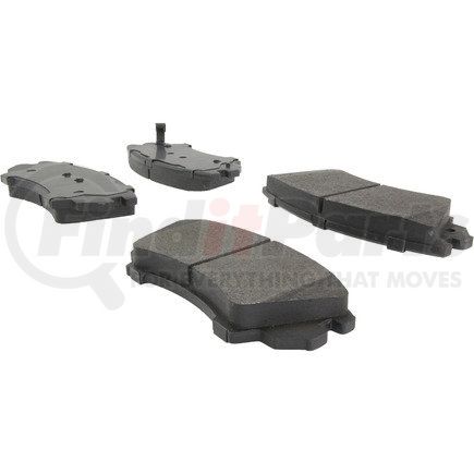 Centric 104.14040 Posi Quiet Semi-Metallic Brake Pads with Hardware