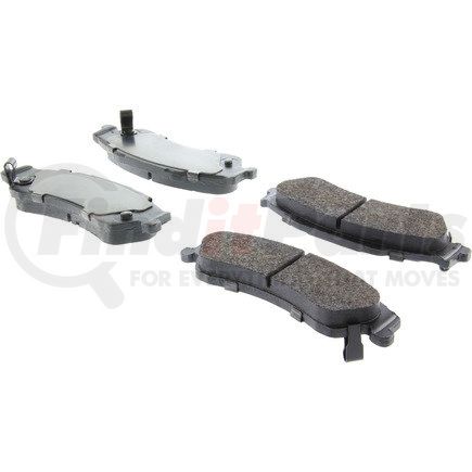 Centric 104.07290 Posi Quiet Semi-Metallic Brake Pads with Hardware