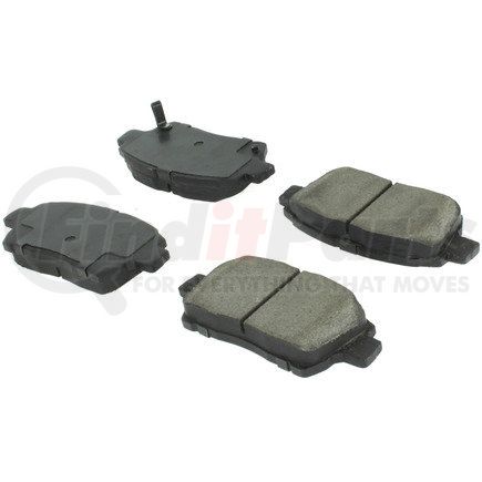 Centric 104.08220 Posi Quiet Semi-Metallic Brake Pads with Hardware