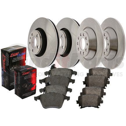Centric 903.35052 Posi Quiet Brake Pads with C-TEK Brake Rotors
