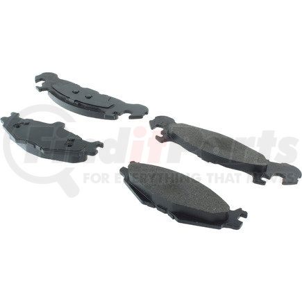 Centric 104.02190 Posi Quiet Semi-Metallic Brake Pads with Hardware