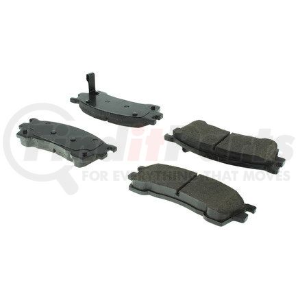 Centric 104.06370 Posi Quiet Semi-Metallic Brake Pads with Hardware