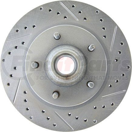 CENTRIC 227.65055L Select Sport Drilled & Slotted Rotor, Left