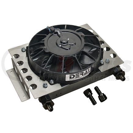 Derale 13750 15 Row Atomic Cool Plate & Fin Remote Fluid Cooler, -6AN