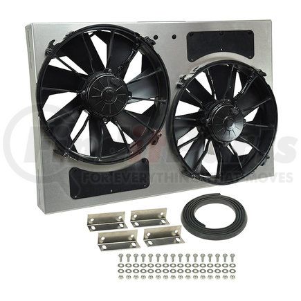 Derale 16826 Powerpack - High Output Dual 12" Electric RAD Fan/Aluminum Shroud Kit