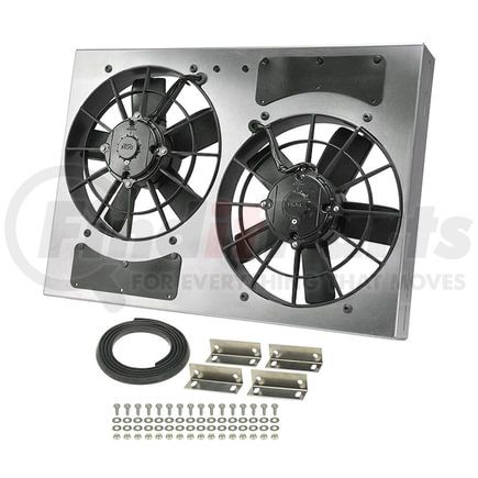 Derale 16833 Powerpack - High Output Dual 11" Electric RAD Fan/Aluminum Shroud Kit