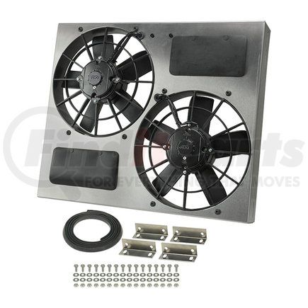 Derale 16830 Powerpack - High Output Dual 11" Electric RAD Fan/Aluminum Shroud Kit