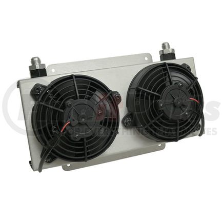 Derale 15840 19 Row Hyper-Cool Dual Cool Remote Fluid Cooler, -8AN