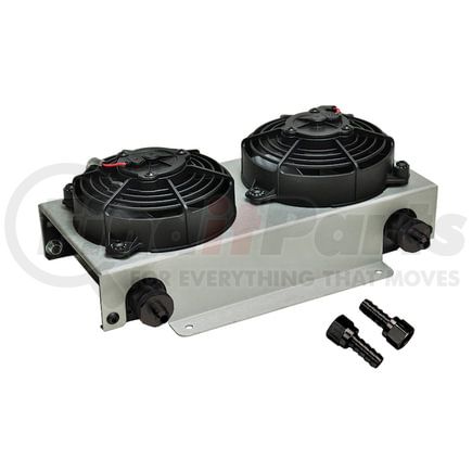 Derale 13740 19 Row Hyper-Cool Dual Cool Remote Fluid Cooler, -6AN