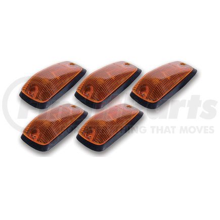 Pacer Performance 20-220 Amber Hi-5 Cab Roof Light Kit, 88-02 GM Style