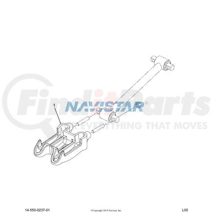 Navistar 1514720C2 INTERNATIONAL PLATE U BOLT RR S