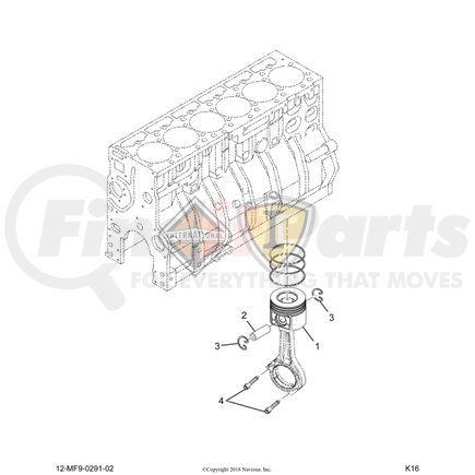 Navistar 1889320C95 Engine Piston Kit