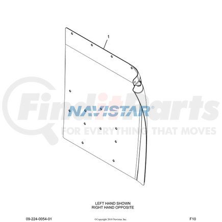 Navistar 3588953C4 Mud Guard