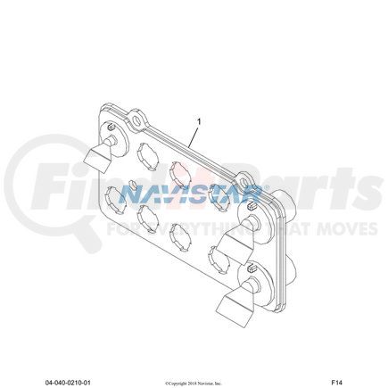 Navistar 3515928C1 Air Brake Manifold Block