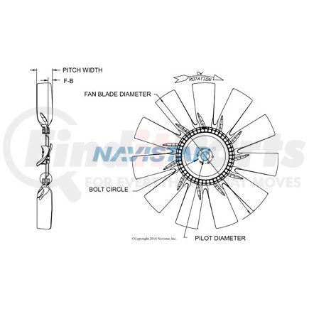 Navistar HOR996813251 FAN