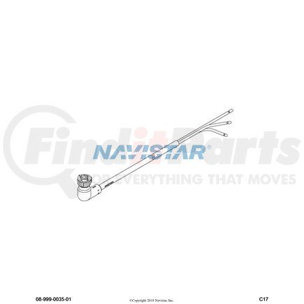 Navistar 3554540C1 Air Brake Pressure Modulator Valve Harness